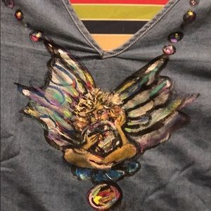 Wearable art Hand-painted clothing